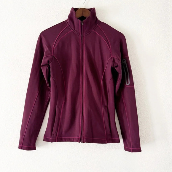 Columbia Zip Up Mockneck Athletic Jacket Gorpcore Maroon XS Sportswear - Picture 2 of 9